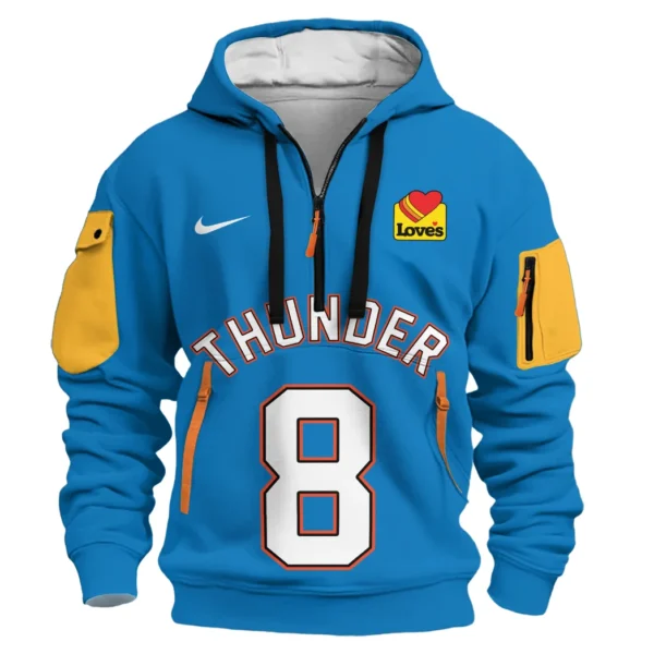 Training Hoodie Half Zipper, Fan-Friendly Logo Design HVN1026 - Image 2