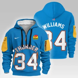 Fan Gift Hoodie Half Zipper, Sports-Inspired Logo Design HVN1026