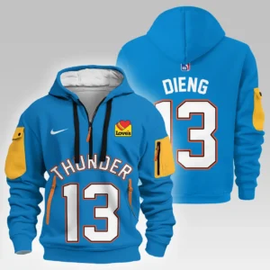 Casual Sports Hoodie Half Zipper, Modern Logo Detail Printing HVN1026