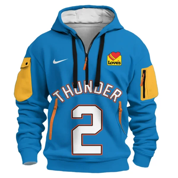 Urban Streetwear Hoodie, Half-Zip with Exclusive Logo HVN1026 - Image 2