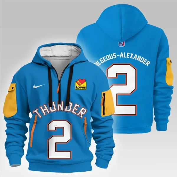 Urban Streetwear Hoodie, Half-Zip with Exclusive Logo HVN1026
