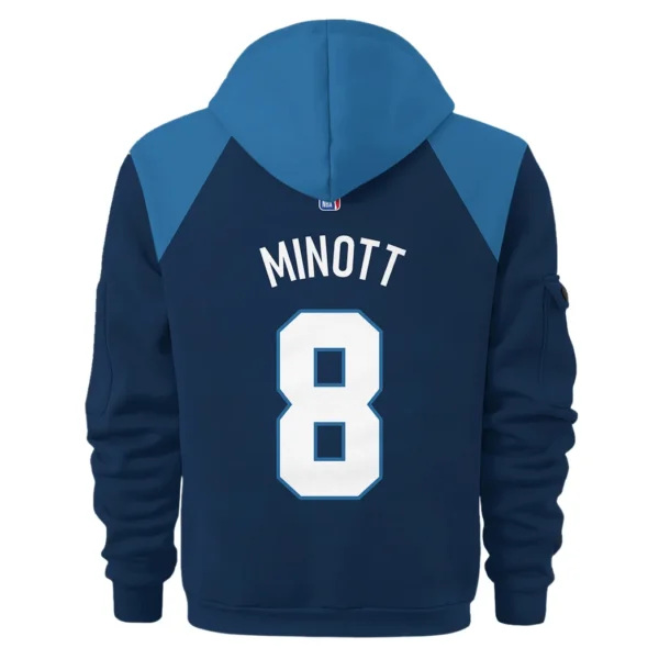 Casual Sports Hoodie Half Zipper, Modern Logo Detail Printing HVN1026 - Image 3
