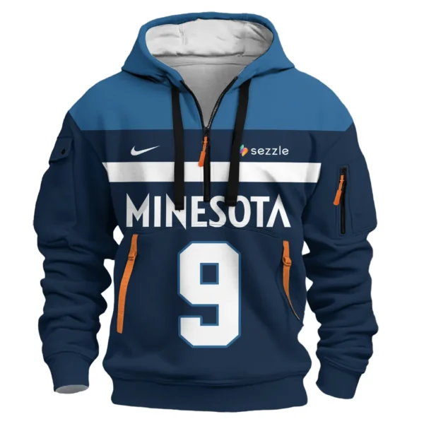 Outdoor Half-Zip Hoodie, Team Spirit Logo Design HVN1026 - Image 2