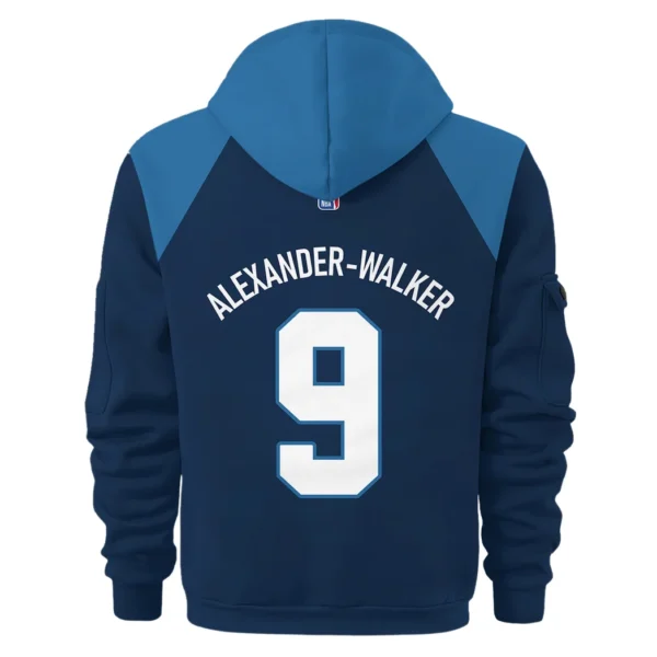 Outdoor Half-Zip Hoodie, Team Spirit Logo Design HVN1026 - Image 3