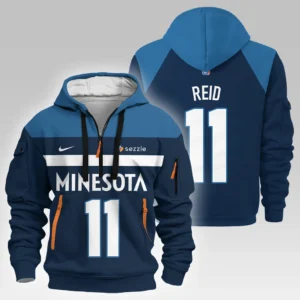 Lightweight Sports Hoodie Half Zipper, Unique Logo Print HVN1026
