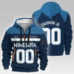 Fan Gift Hoodie Half Zipper, Sports-Inspired Logo Design HVN1026