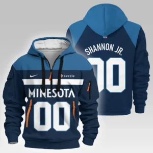 Fan Gift Hoodie Half Zipper, Sports-Inspired Logo Design HVN1026