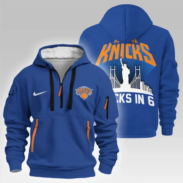 Athletic Half-Zip Hoodie, Team-Style Logo Print Hoodie Gift For Football Fans HVN1027