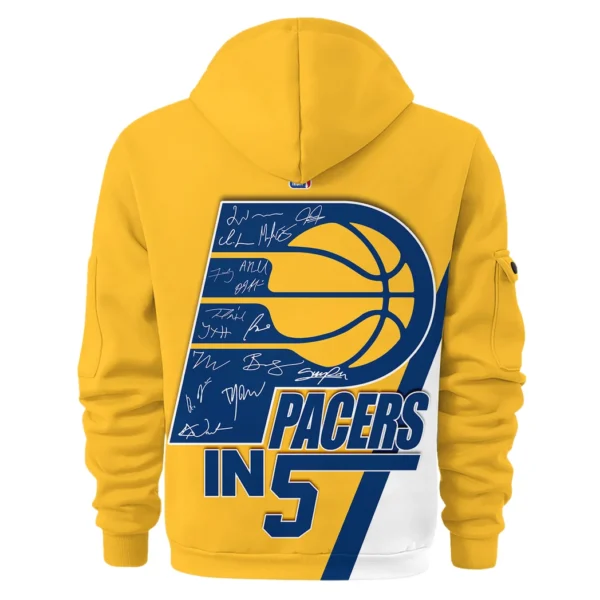 Everyday Hoodie Half Zipper, Athletic-Inspired Logo HVN1028 - Image 3