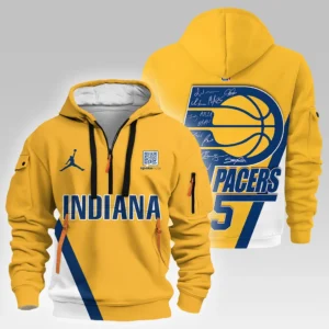 Everyday Hoodie Half Zipper, Athletic-Inspired Logo HVN1028