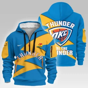 Lightweight Sports Hoodie Half Zipper, Unique Logo Print HVN1029