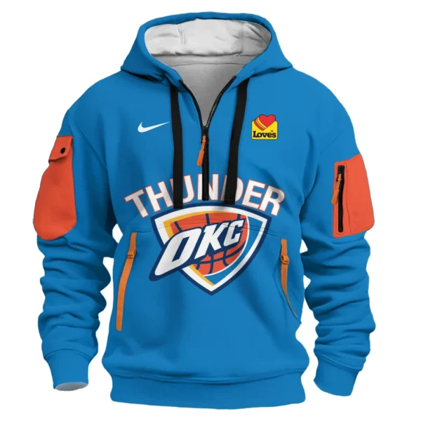 Outdoor Half-Zip Hoodie, Team Spirit Logo Design HVN1032 - Image 2