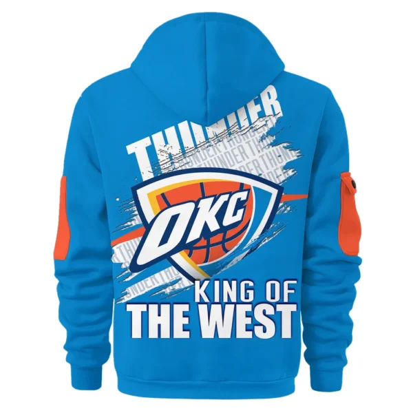 Outdoor Half-Zip Hoodie, Team Spirit Logo Design HVN1032 - Image 3