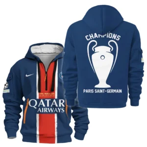 Lightweight Sports Hoodie Half Zipper, Unique Logo Print HVN1033