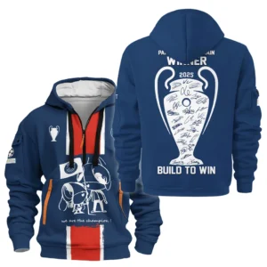 Athletic Half-Zip Hoodie, Team-Style Logo Print Hoodie Gift For Football Fans HVN1035