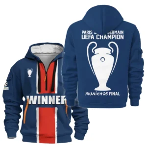 Outdoor Half-Zip Hoodie, Team Spirit Logo Design HVN1036