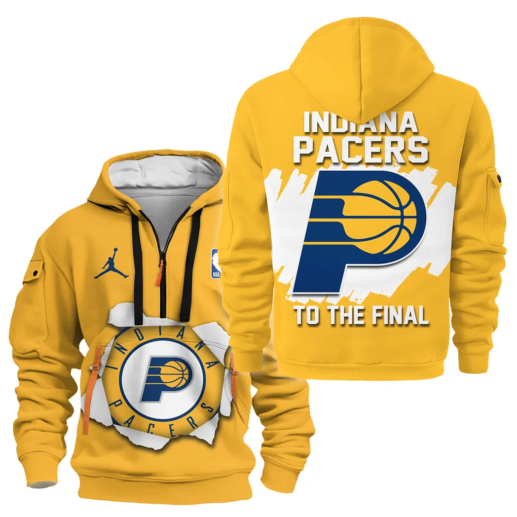 Everyday Hoodie Half Zipper, Athletic-Inspired Logo HVN1045