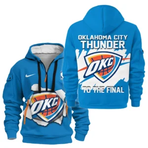Outdoor Half-Zip Hoodie, Team Spirit Logo Design HVN1045