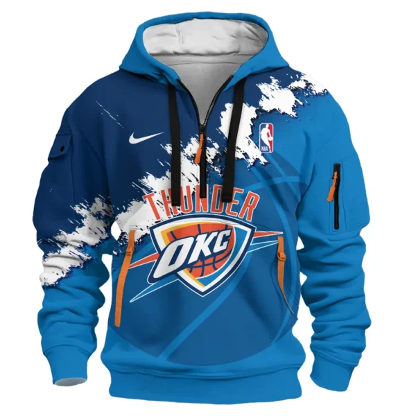 Fan Gift Hoodie Half Zipper, Sports-Inspired Logo Design HVN1047 - Image 2