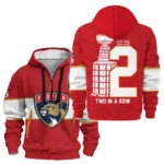 Casual Sports Hoodie Half Zipper, Modern Logo Detail Printing HVN1048