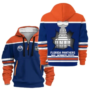 Outdoor Half-Zip Hoodie, Team Spirit Logo Design HVN1051