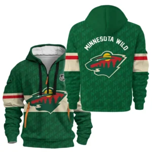 Everyday Hoodie Half Zipper, Athletic-Inspired Logo HVN1053
