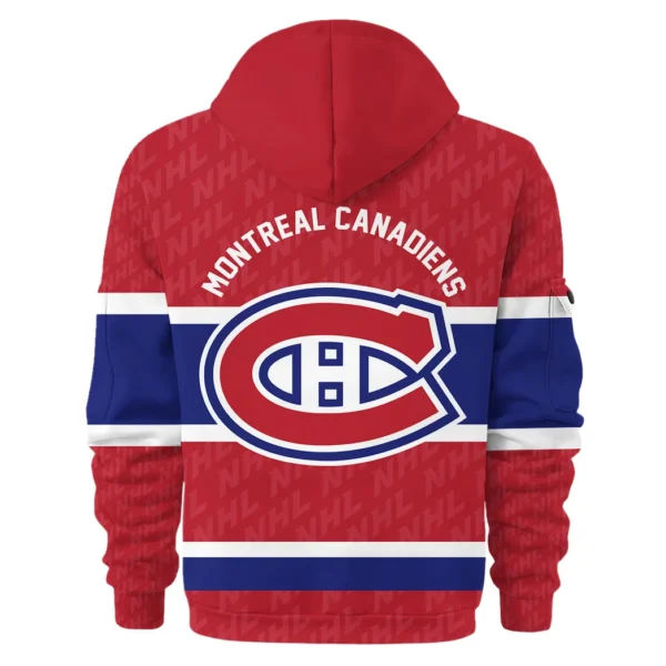 Outdoor Half-Zip Hoodie, Team Spirit Logo Design HVN1053 - Image 3