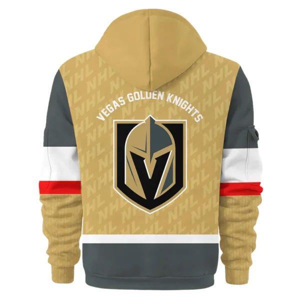 Casual Sports Hoodie Half Zipper, Modern Logo Detail Printing HVN1053 - Image 3