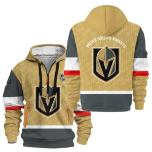 Casual Sports Hoodie Half Zipper, Modern Logo Detail Printing HVN1053
