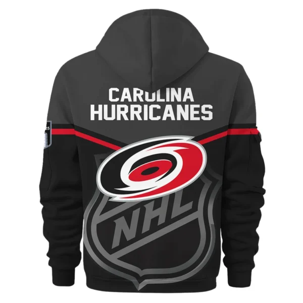 Everyday Hoodie Half Zipper, Athletic-Inspired Logo HVN1054 - Image 3