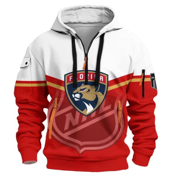 Training Hoodie Half Zipper, Fan-Friendly Logo Design HVN1054 - Image 2