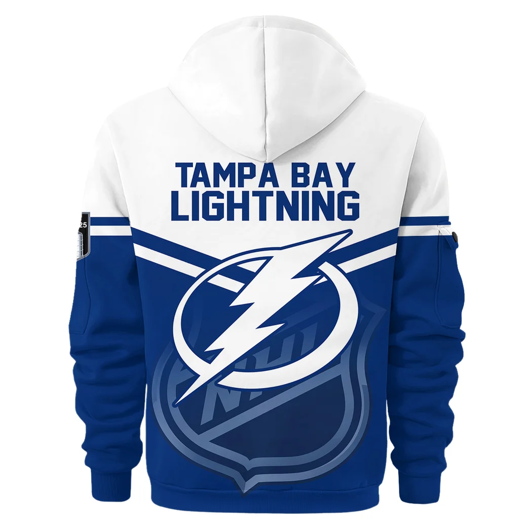 Outdoor Half-Zip Hoodie, Team Spirit Logo Design HVN1054 - Image 3