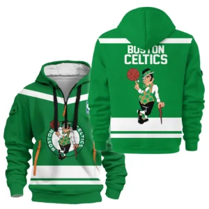 Athletic Half-Zip Hoodie, Team-Style Logo Print Hoodie Gift For Football Fans HVN1055