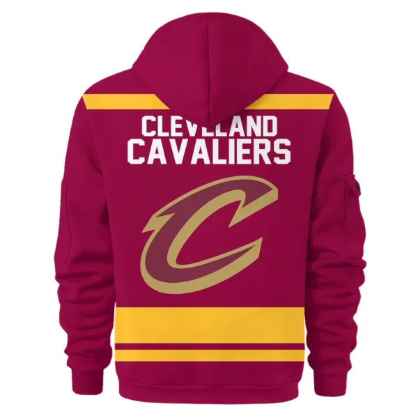 Casual Sports Hoodie Half Zipper, Modern Logo Detail Printing HVN1055 - Image 3