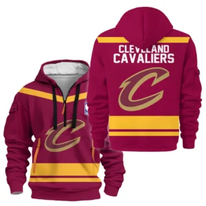 Casual Sports Hoodie Half Zipper, Modern Logo Detail Printing HVN1055
