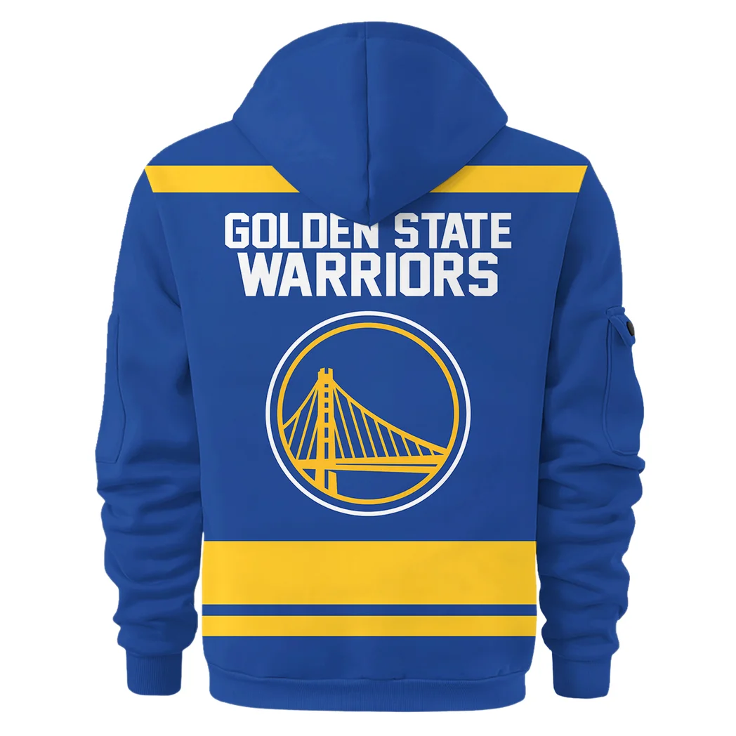 Everyday Hoodie Half Zipper, Athletic-Inspired Logo HVN1055 - Image 3