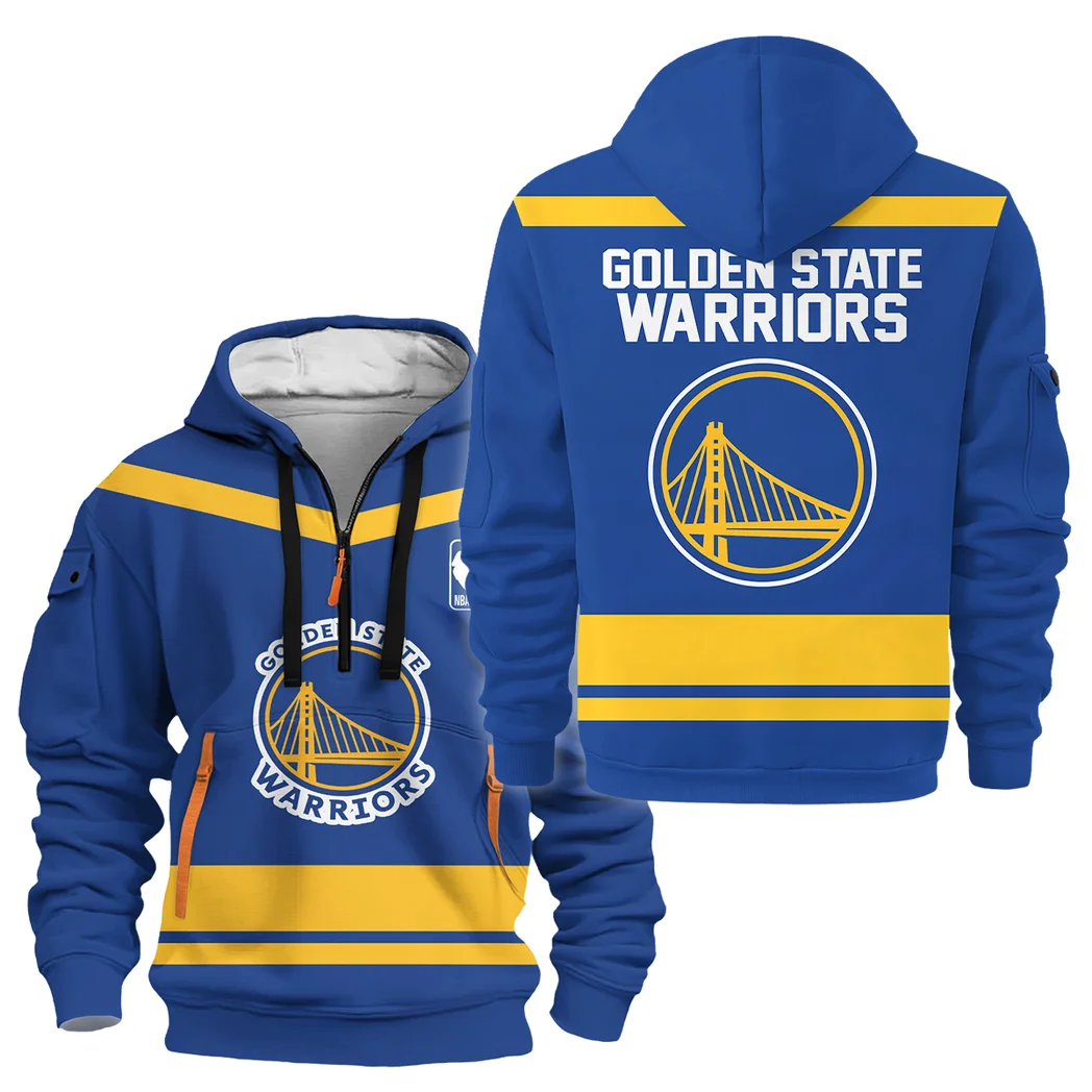 Everyday Hoodie Half Zipper, Athletic-Inspired Logo HVN1055