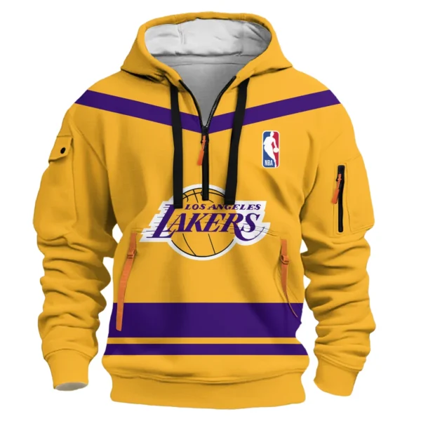 Training Hoodie Half Zipper, Fan-Friendly Logo Design HVN1055 - Image 2