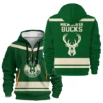 Fan Gift Hoodie Half Zipper, Sports-Inspired Logo Design HVN1055