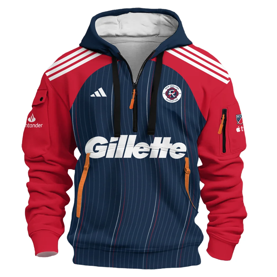 Urban Streetwear Hoodie, Half-Zip with Exclusive Logo HVN1056 - Image 2