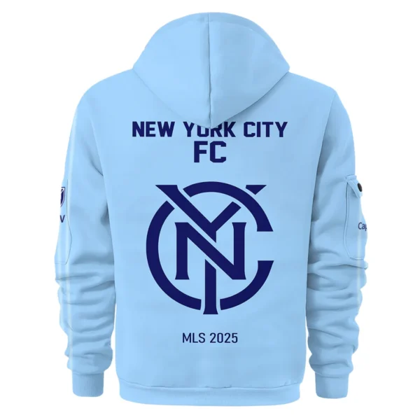 Everyday Hoodie Half Zipper, Athletic-Inspired Logo HVN1056 - Image 3
