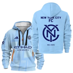 Everyday Hoodie Half Zipper, Athletic-Inspired Logo HVN1056