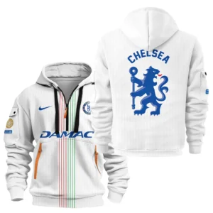Street-Style Hoodie Half Zipper, Modern Sports Logo HVN1059