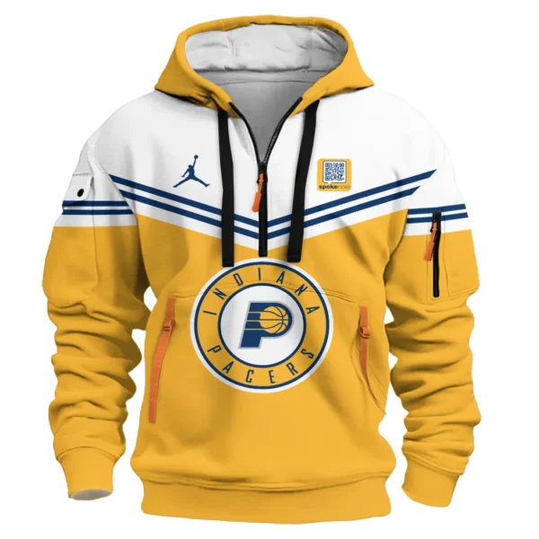 Fan Gift Hoodie Half Zipper, Sports-Inspired Logo Design HVN1060 - Image 2
