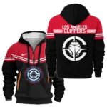 Athletic Half-Zip Hoodie, Team-Style Logo Print Hoodie Gift For Football Fans HVN1060