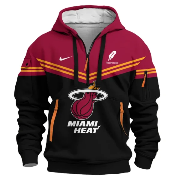 Everyday Hoodie Half Zipper, Athletic-Inspired Logo HVN1060 - Image 2