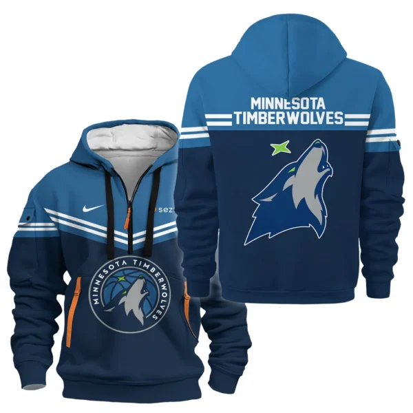 Outdoor Half-Zip Hoodie, Team Spirit Logo Design HVN1060