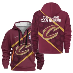 Athletic Half-Zip Hoodie, Team-Style Logo Print Hoodie Gift For Football Fans HVN1062