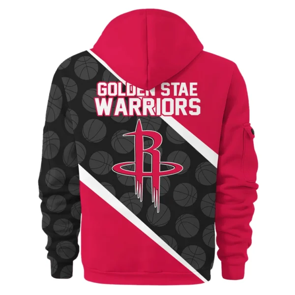 Everyday Hoodie Half Zipper, Athletic-Inspired Logo HVN1062 - Image 3