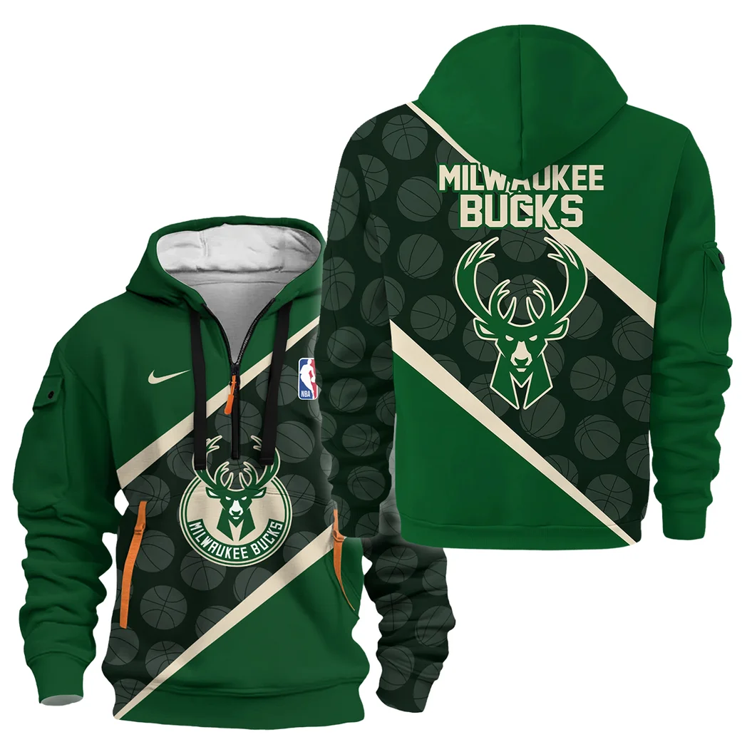 Training Hoodie Half Zipper, Fan-Friendly Logo Design HVN1062